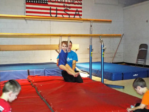 Eliana at gymnastics….