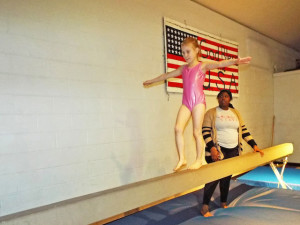 Becca at gymnastics…
