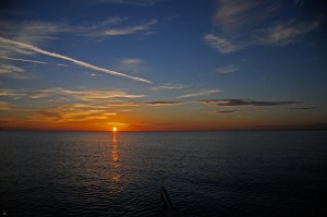 Sunset at Black Point in the Exumas…