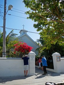 Church in Hope Town were we attended Easter Service. 